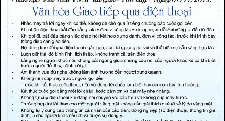 KỲ 5 - VĂN HÓA TAI MŨI HỌNG SÀI GÒN: GIAO TIẾP QUA ĐIỆN THOẠI