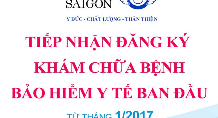 Phòng Khám Đa Khoa Quốc Tế Sài Gòn tiếp nhận đăng ký khám chữa bệnh ban đầu cho Bảo hiểm Y tế