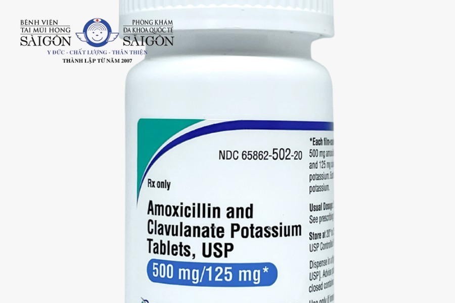 Điều trị bệnh viêm xoang bừng thuốc kháng sinh Amoxicillin/Clavulanate