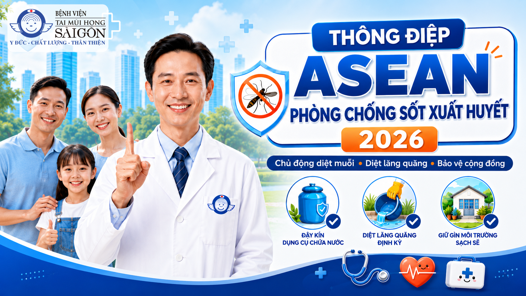 Thông điệp ASEAN phòng chống sốt xuất huyết 2026