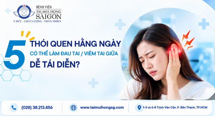 5 thoi quen khien dau tai viem tai giua de tai dien